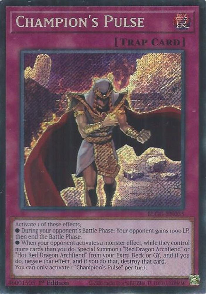 Champion's Pulse (BLGG-EN035) - Secret Rare