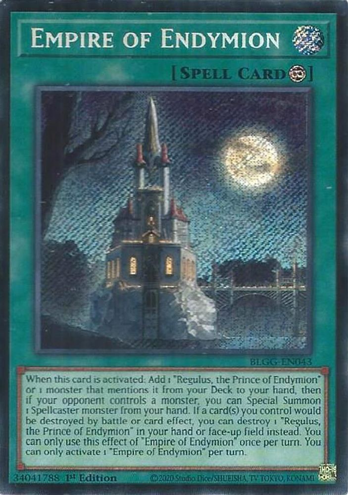 Empire of Endymion (BLGG-EN043) - Secret Rare
