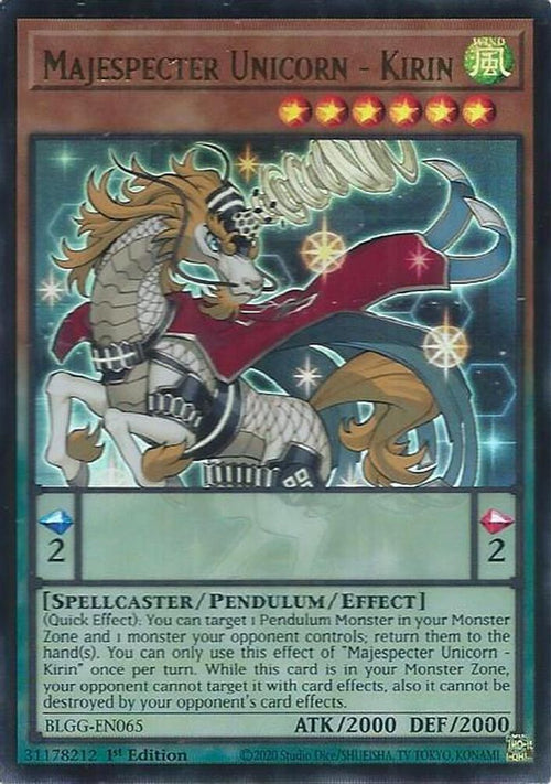 Majespecter Unicorn - Kirin (BLGG-EN065) - Ultra Rare