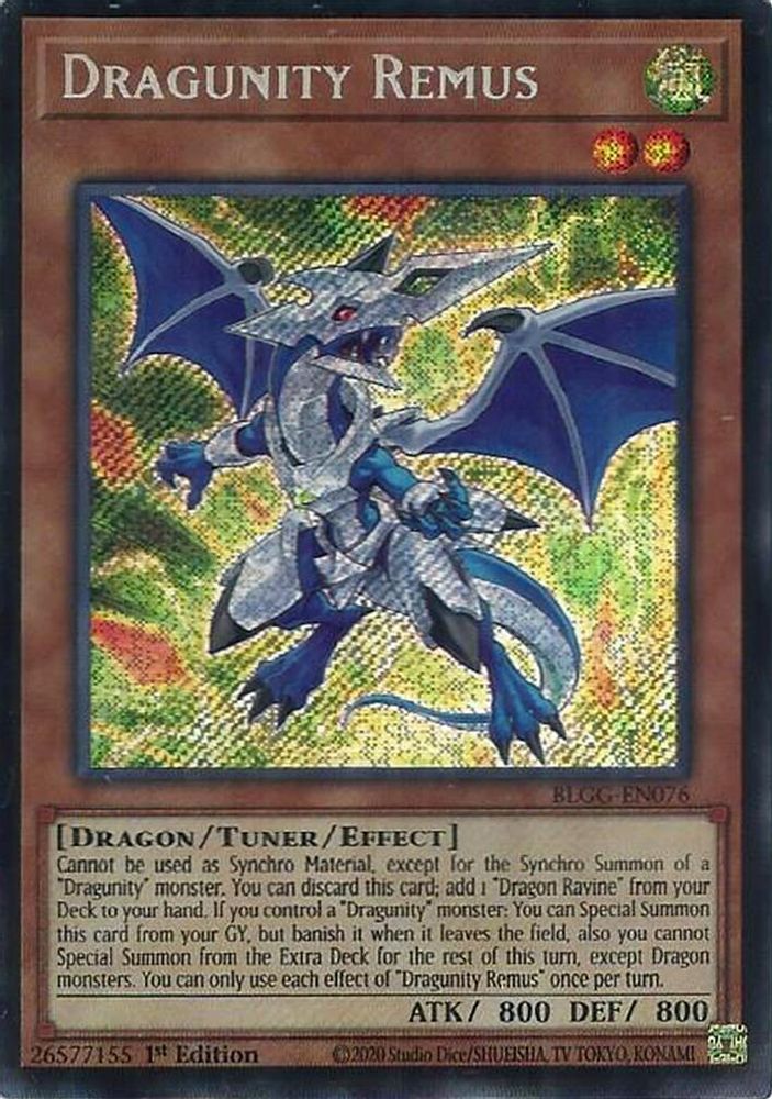 Dragunity Remus (BLGG-EN076) - Secret Rare