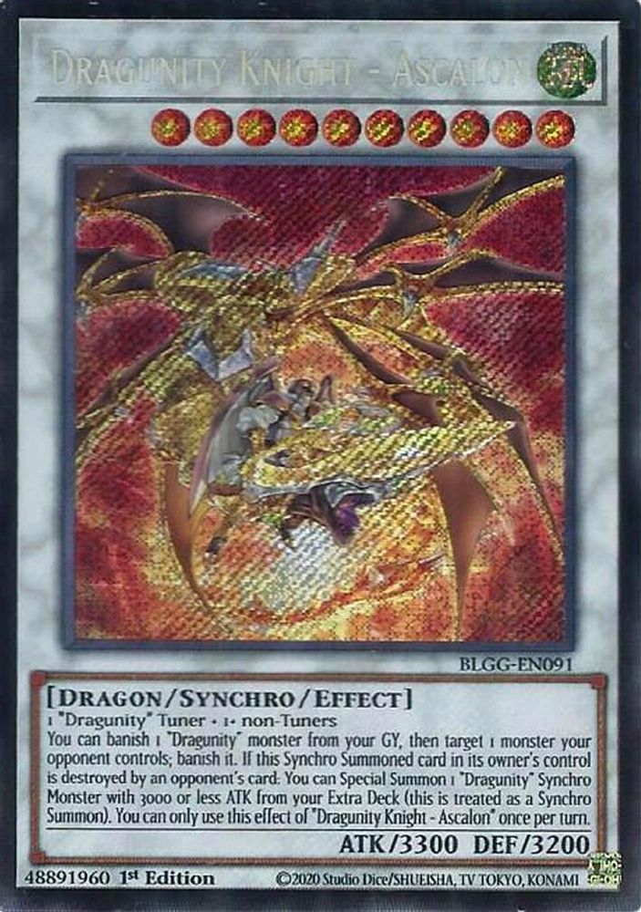 Dragunity Knight - Ascalon (BLGG-EN091) - Secret Rare
