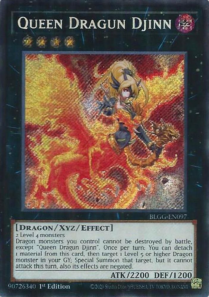 Queen Dragun Djinn (BLGG-EN097) - Secret Rare