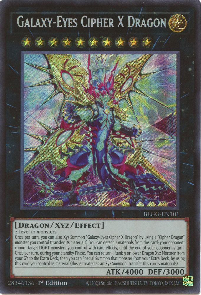 Galaxy-Eyes Cipher X Dragon (BLGG-EN101) - Secret Rare