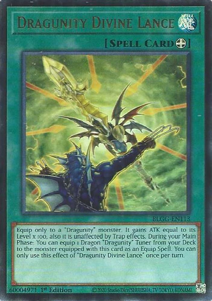 Dragunity Divine Lance (BLGG-EN113) - Ultra Rare