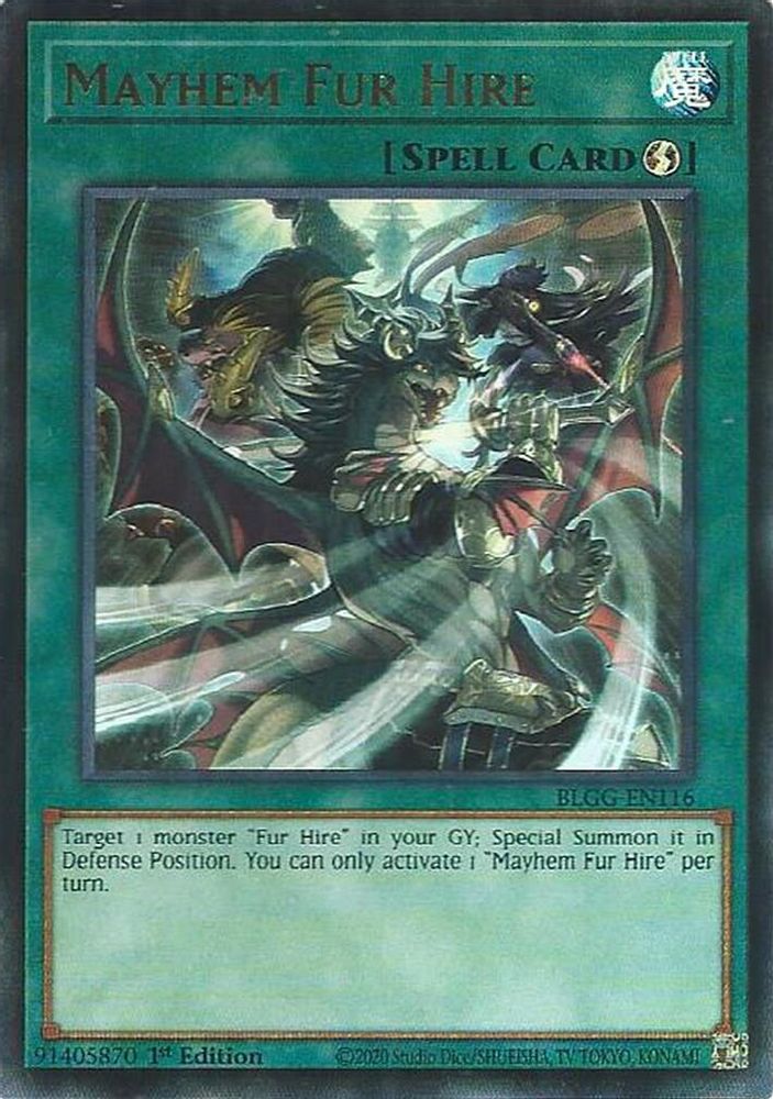 Mayhem Fur Hire (BLGG-EN116) - Ultra Rare