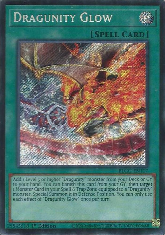 Dragunity Glow (BLGG-EN117) - Secret Rare
