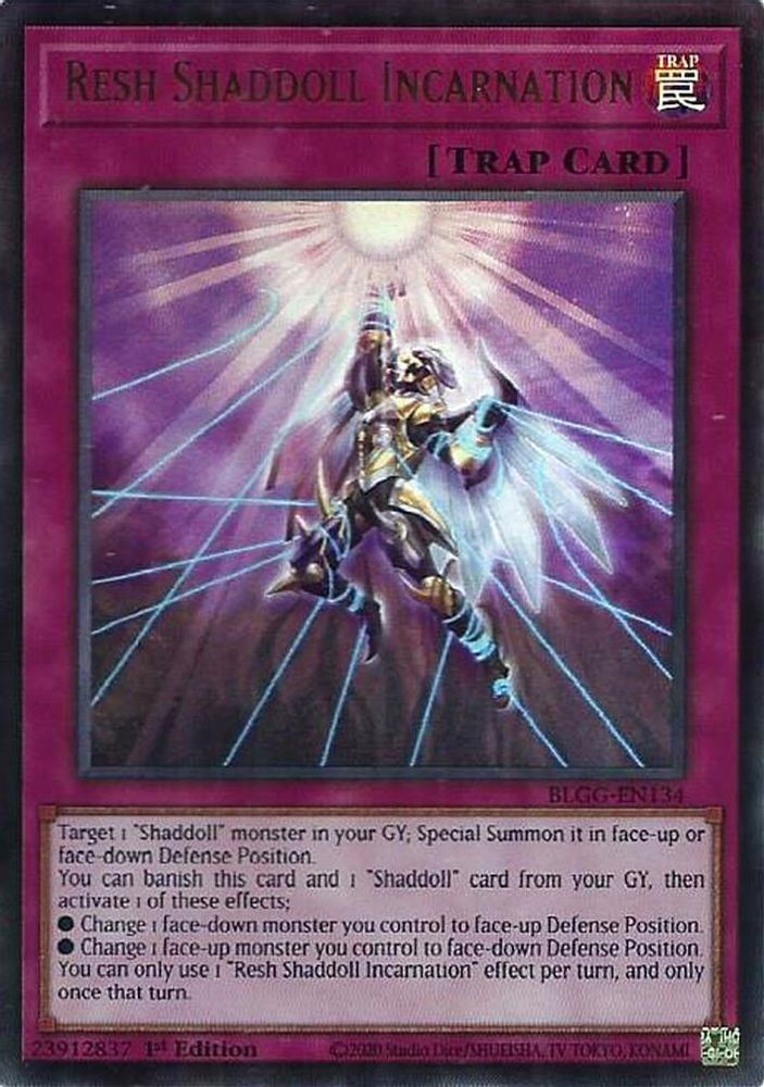 Resh Shaddoll Incarnation (BLGG-EN134) - Ultra Rare