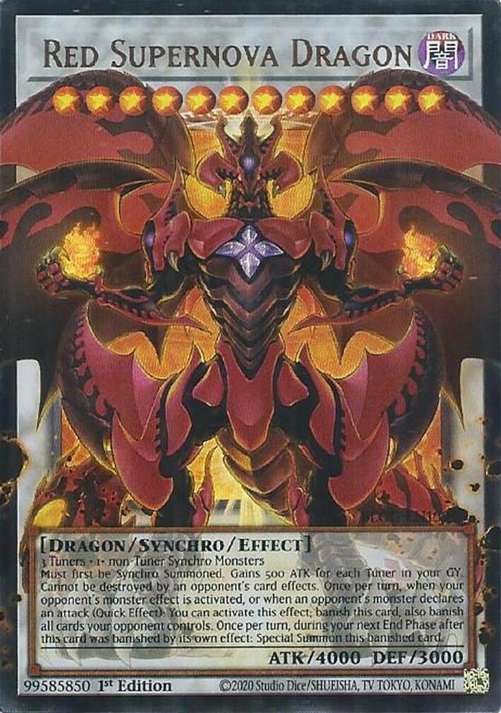 Red Supernova Dragon (BLGG-EN139) - Ultra Rare