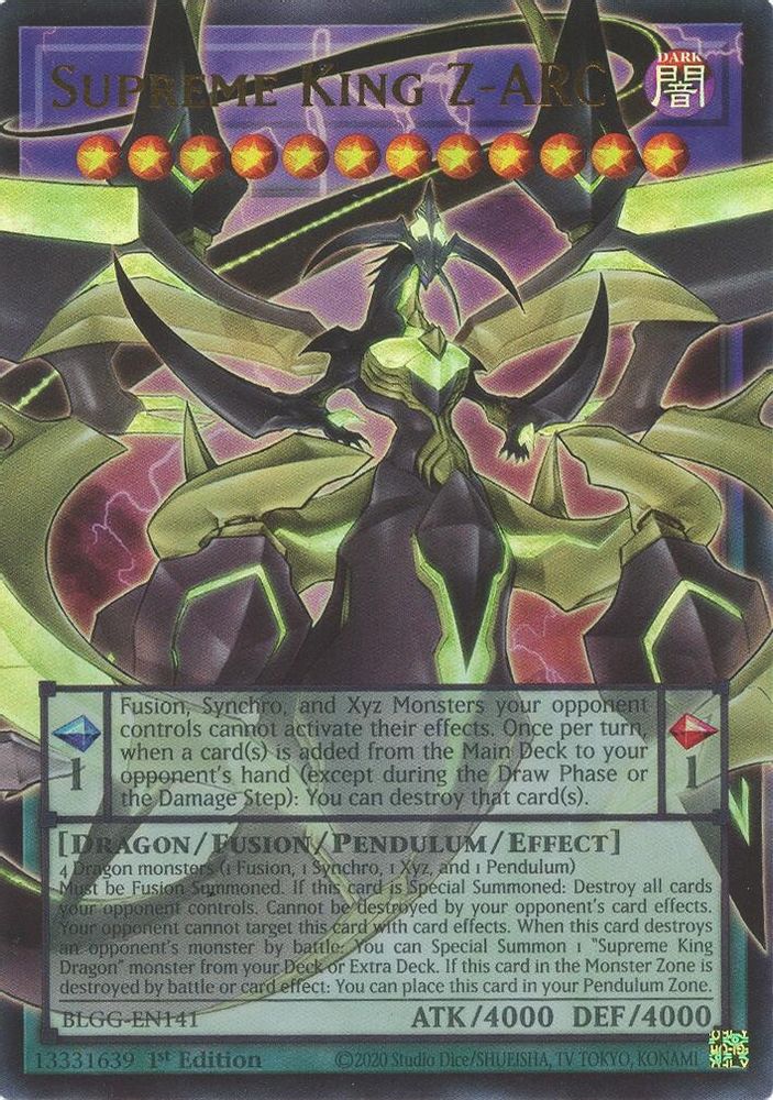 Supreme King Z-ARC (BLGG-EN141) - Ultra Rare