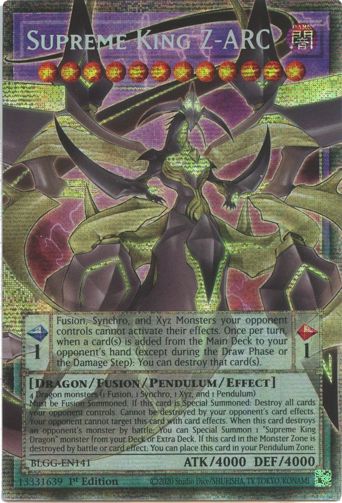 Supreme King Z-ARC (Starlight Rare) (BLGG-EN141) - Starlight Rare