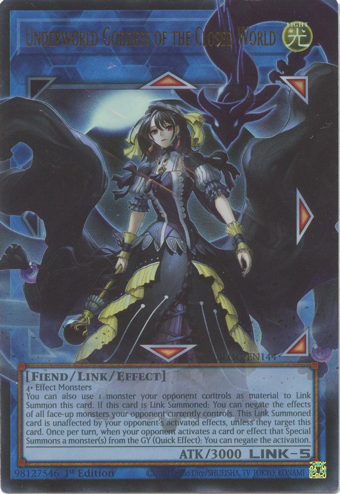 Underworld Goddess of the Closed World (BLGG-EN144) - Ultra Rare