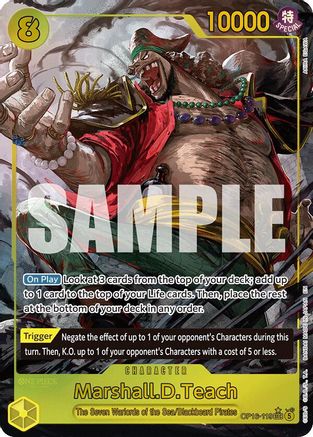 Marshall.D.Teach (119) (Alternate Art) (OP16-119) - Secret Rare