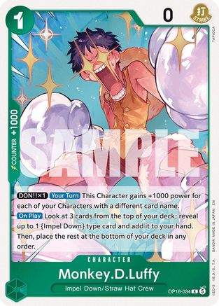 Monkey.D.Luffy (034) (OP16-034) - Rare