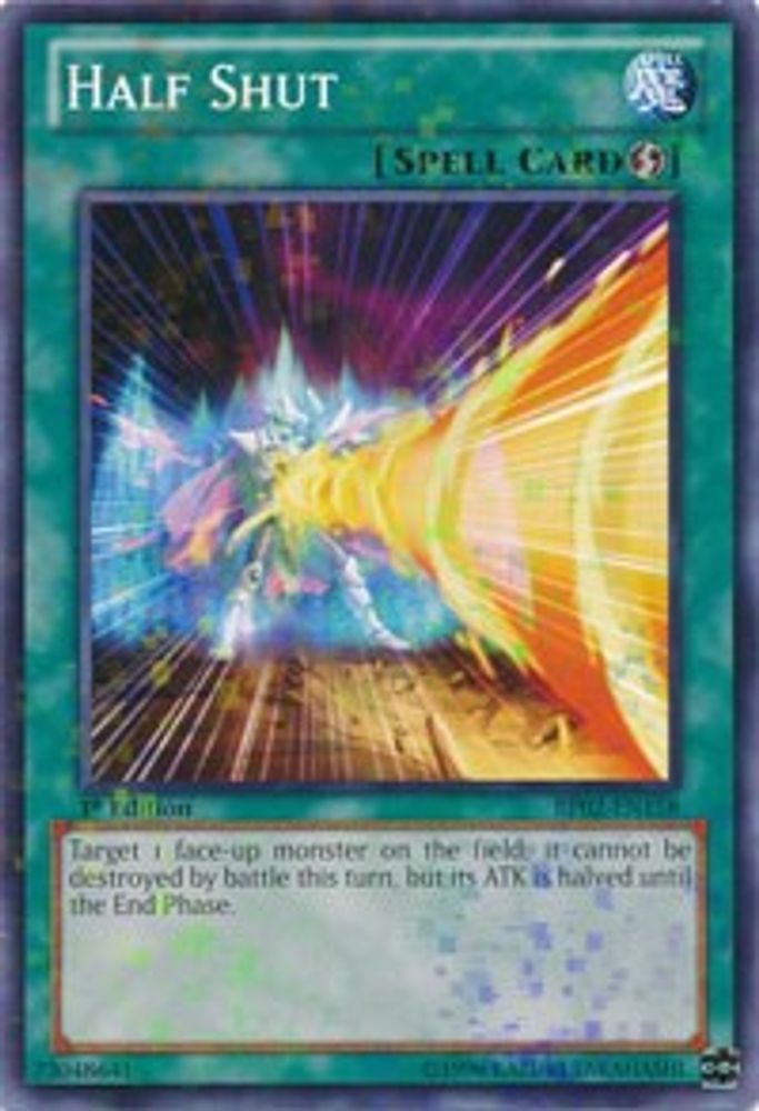 Half Shut (Mosaic Rare) (BP02-EN158) - Mosaic Rare