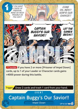 Captain Buggy's Our Savior!! (OP16-057) - Common