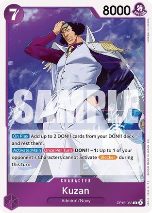 Kuzan (OP16-063) - Rare