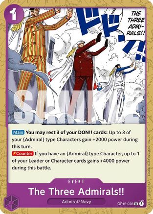 The Three Admirals!! (OP16-076) - Uncommon