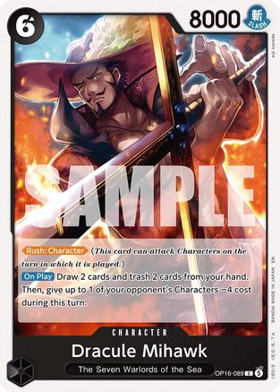 Dracule Mihawk (OP16-089) - Common