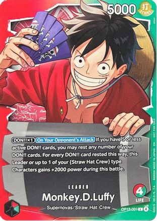 Monkey.D.Luffy - OP13-001 (Ichiban Kuji Exclusive) (OP13-001) - Leader