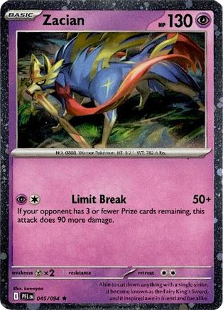 Zacian (Cosmos Holo) 045/094  - Holofoil - Rare
