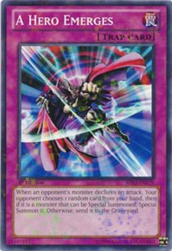 A Hero Emerges (Mosaic Rare) (BP02-EN179) - Mosaic Rare