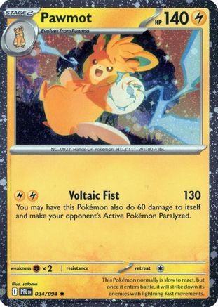Pawmot (Cosmos Holo) 034/094  - Holofoil - Rare