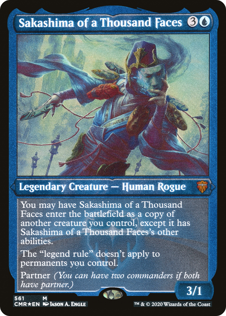 Sakashima aux mille visages (gravé) [Commander Legends] 