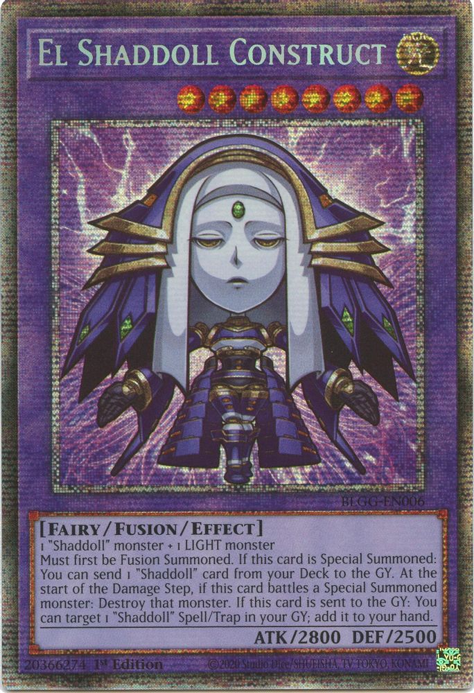 El Shaddoll Construct (Starlight Rare) (BLGG-EN006) - Starlight Rare - Ships 06/05/2026