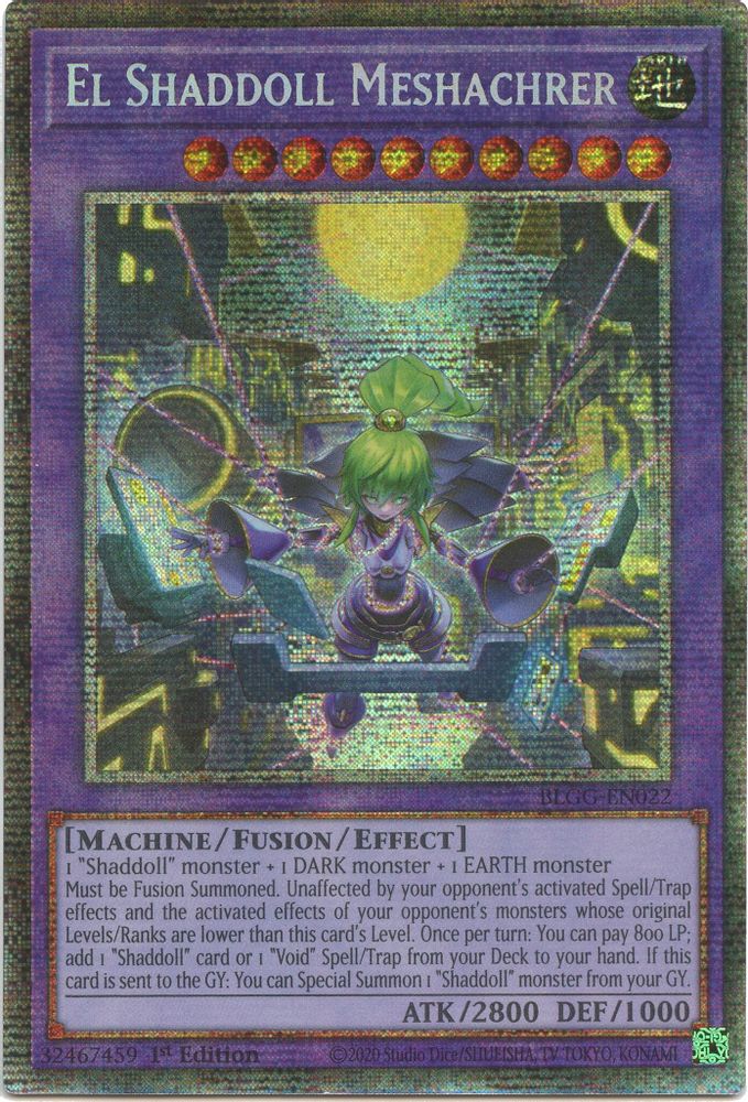 El Shaddoll Meshachrer (Starlight Rare) (BLGG-EN022) - Starlight Rare