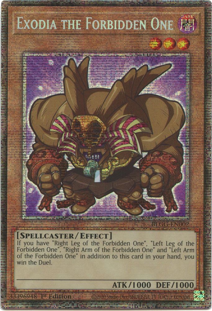 Exodia the Forbidden One (Starlight Rare) (BLGG-EN002) - Starlight Rare