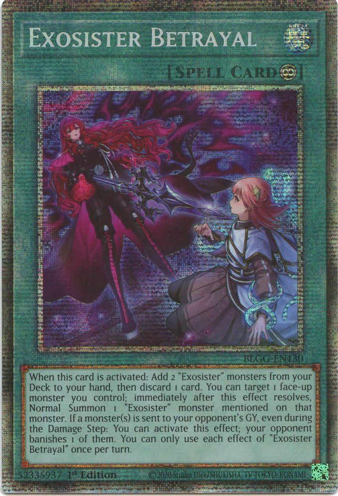 Exosister Betrayal (Starlight Rare) (BLGG-EN130) - Starlight Rare