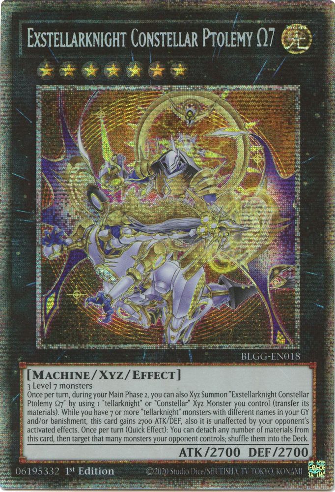 Exstellarknight Constellar Ptolemy Omega 7 (Starlight Rare) (BLGG-EN018) - Starlight Rare