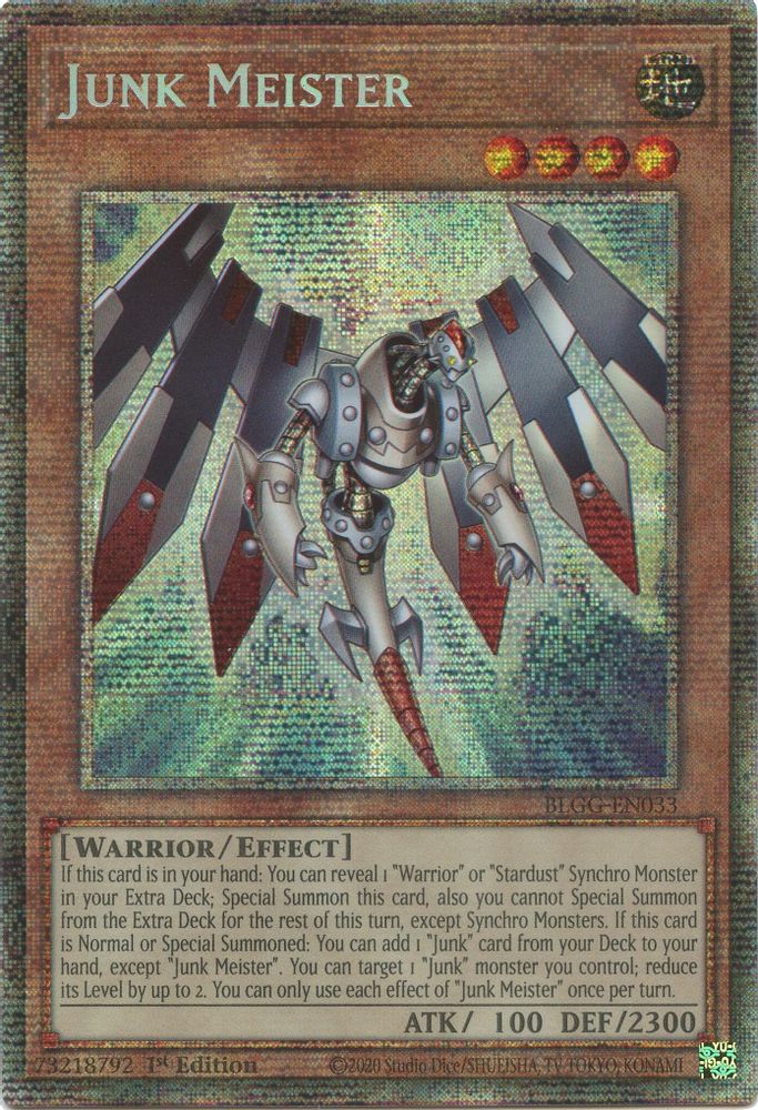 Junk Meister (Starlight Rare) (BLGG-EN033) - Starlight Rare