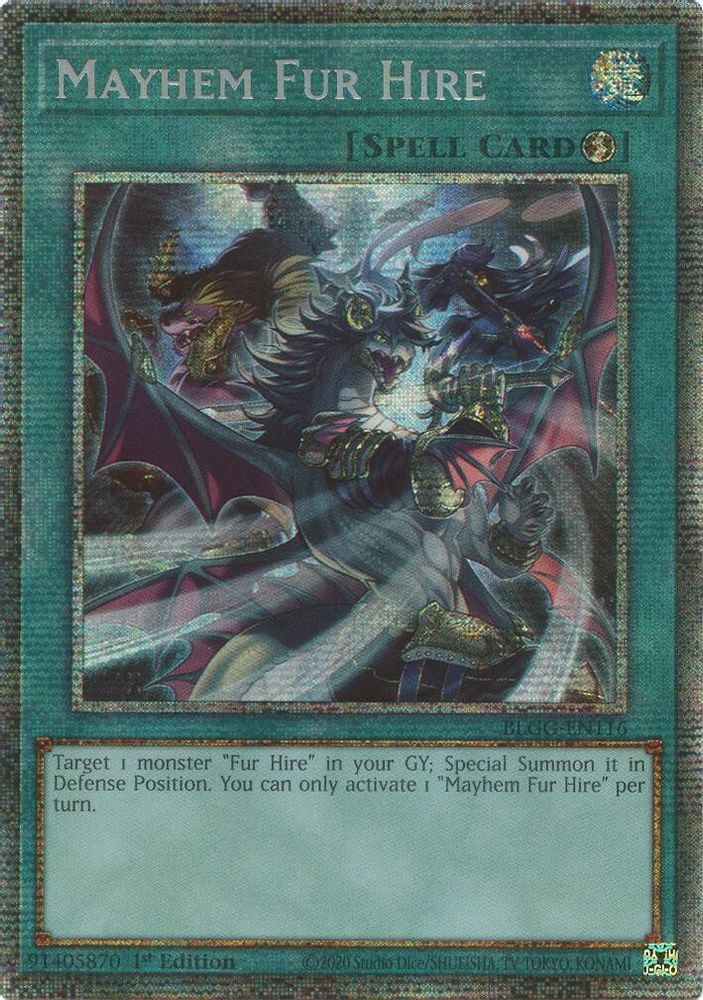 Mayhem Fur Hire (Starlight Foil) (BLGG-EN116) - Starlight Rare - Ships 06/05/2026