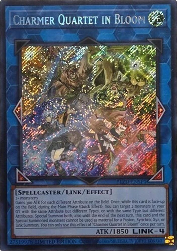 Charmer Quartet in Bloom (Secret Rare) (BLZD-ENSP1) - Secret Rare