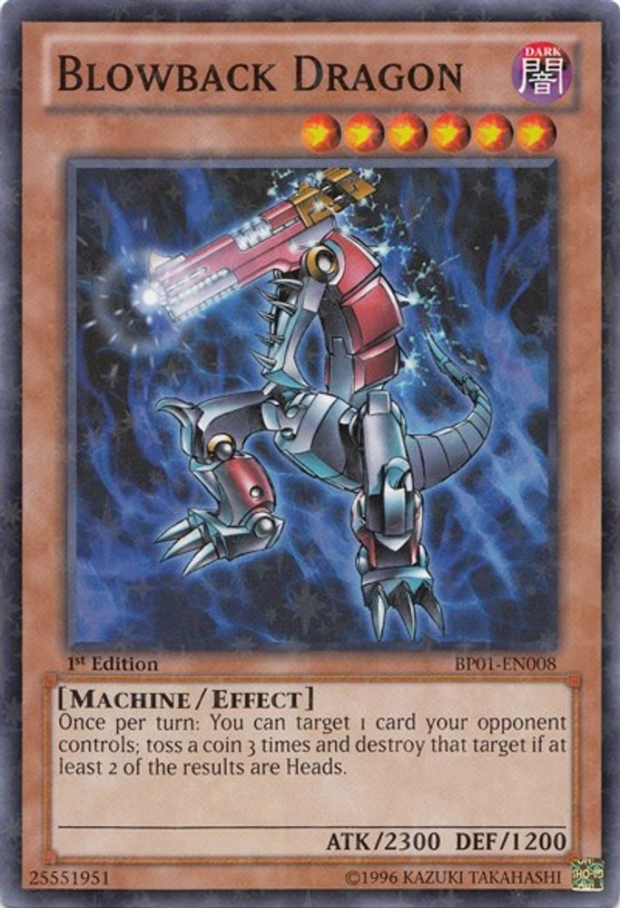 Blowback Dragon (Starfoil) (BP01-EN008) - Starfoil Rare