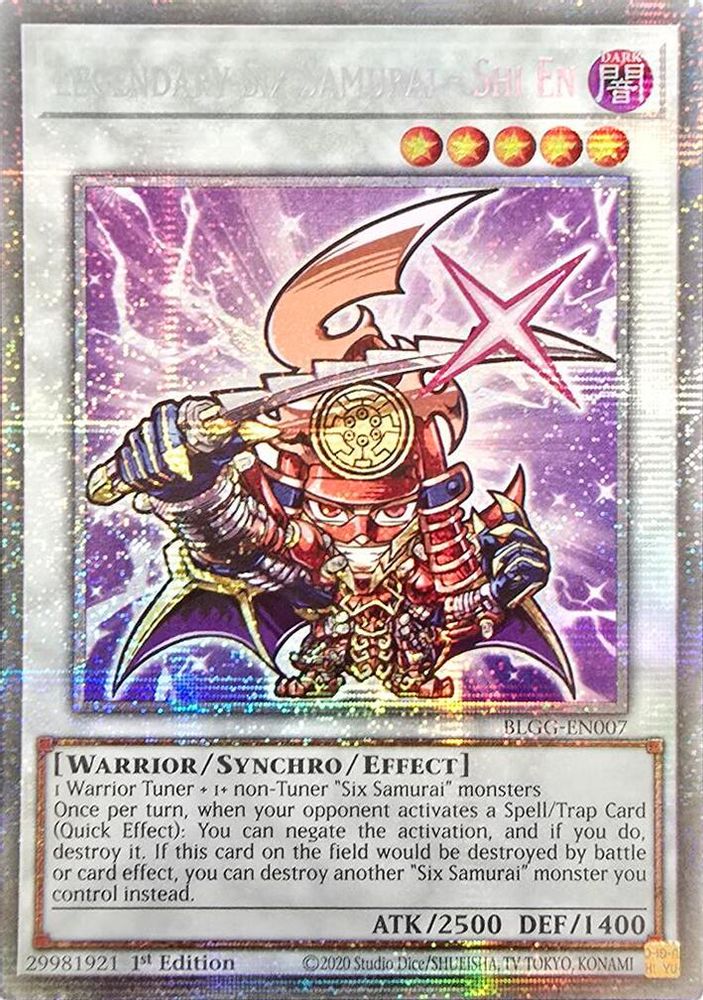 Legendary Six Samurai - Shi En (Starlight Rare) (BLGG-EN007) - Starlight Rare