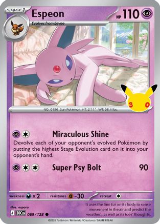 Espeon 069  - Holofoil - Common