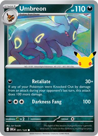 Umbreon 091  - Holofoil - Common