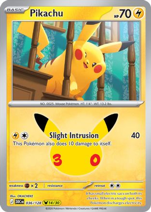 Pikachu 036/128  - Holofoil - None