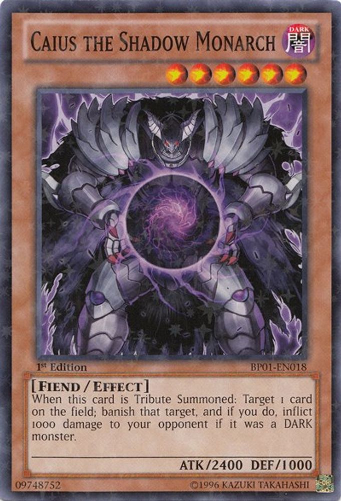 Caius le monarque de l'ombre [BP01-EN018] Starfoil Rare 