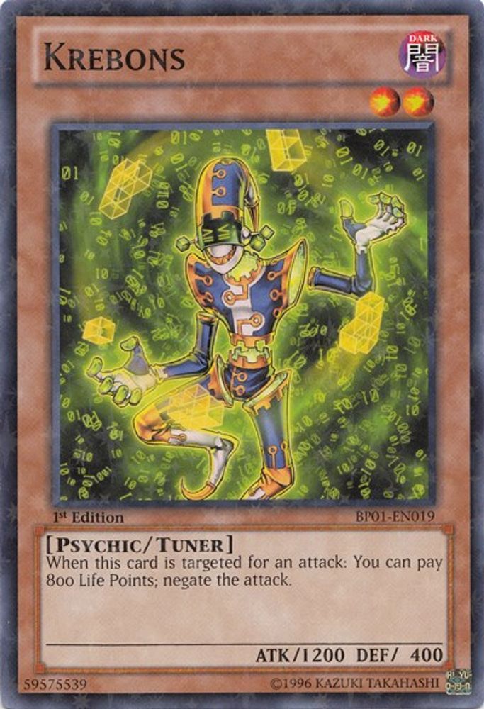 Krebons (Starfoil) (BP01-EN019) - Starfoil Rare