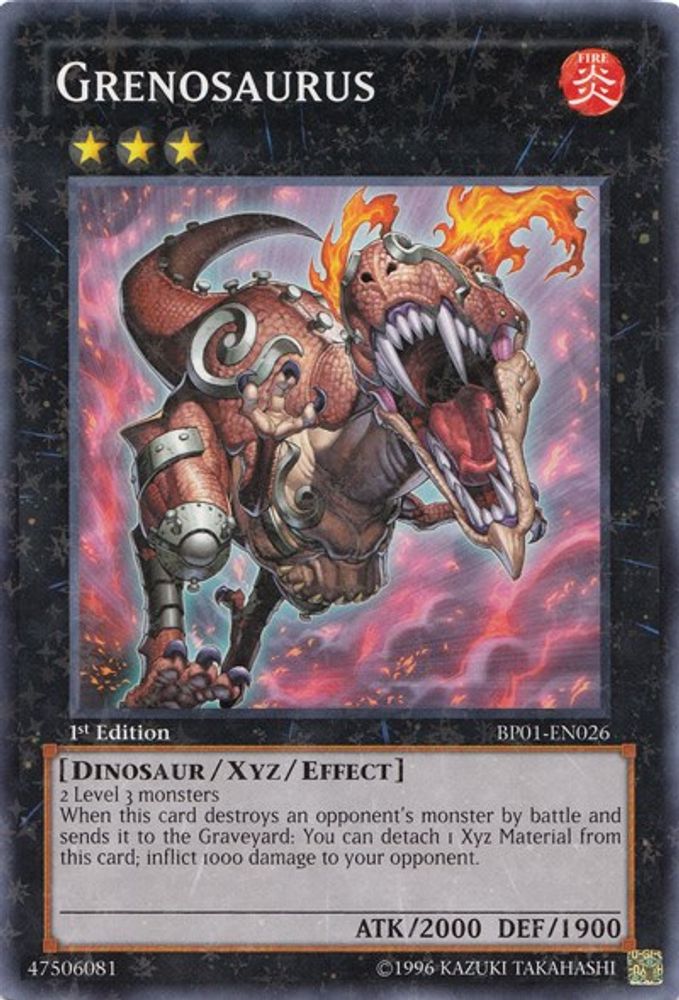 Grenosaurus (Starfoil) (BP01-EN026) - Starfoil Rare