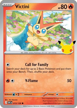 Victini 013  - Holofoil - Common