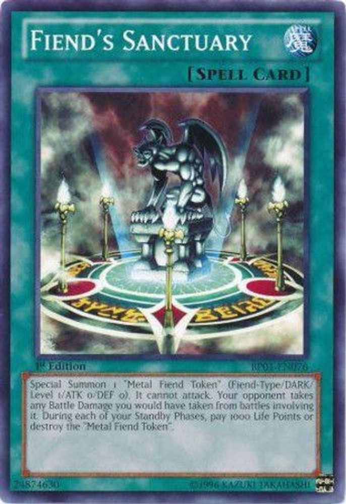 Fiend's Sanctuary (Starfoil) (BP01-EN076) - Starfoil Rare