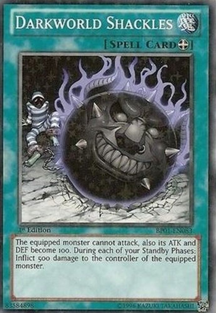 Darkworld Shackles (Starfoil) (BP01-EN083) - Starfoil Rare