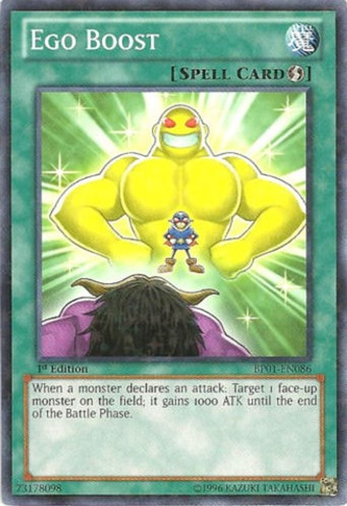 Ego Boost (Starfoil) (BP01-EN086) - Starfoil Rare