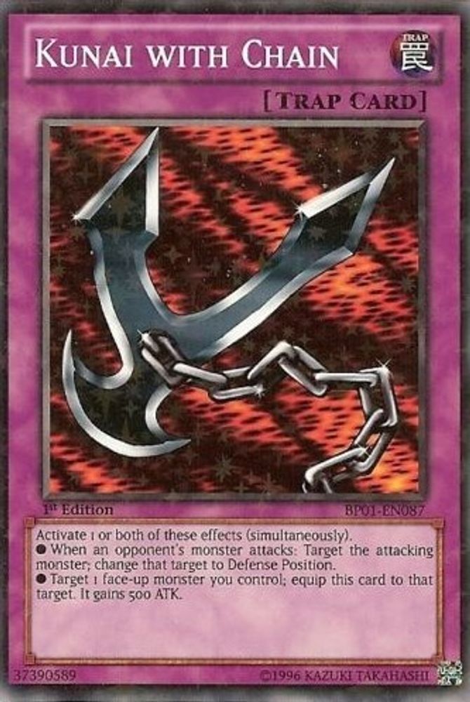 Kunai with Chain (Starfoil) (BP01-EN087) - Starfoil Rare