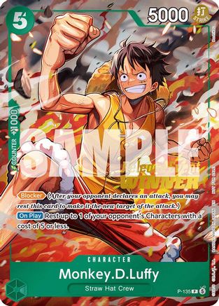 Monkey.D.Luffy (OP16 Release Event Winner) (P-135) - Promo