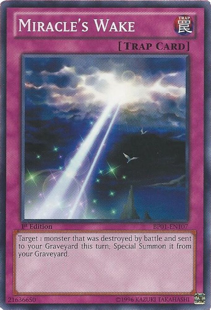 Miracle's Wake (Starfoil) (BP01-EN107) - Starfoil Rare